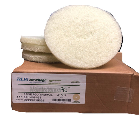 FiberPro 11" Beige Carpet Maintenance Pads 5/BX