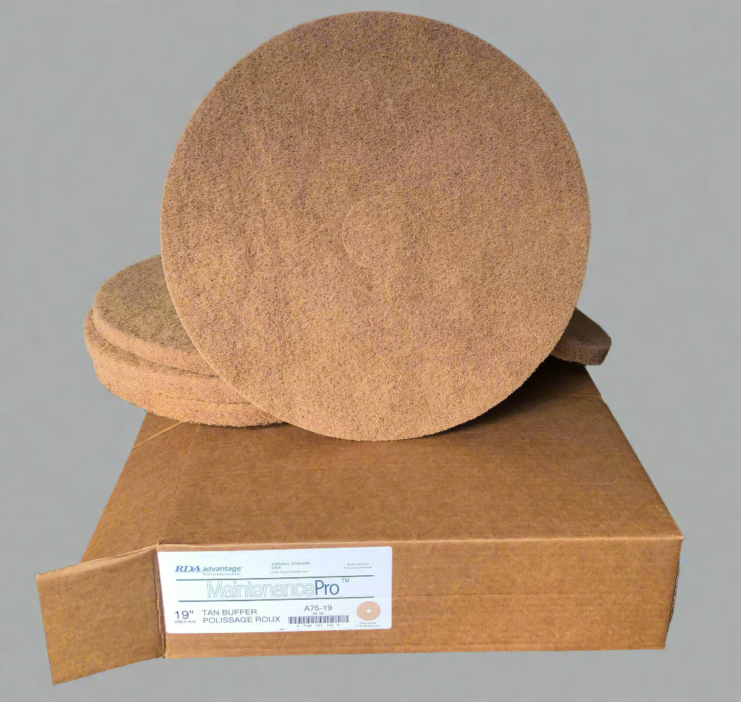 19" Tan Carpet Maintenance Pads 5/BOX