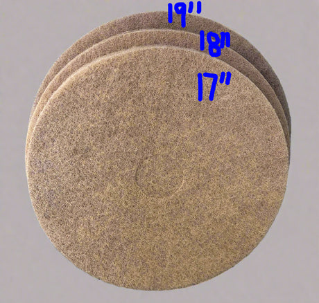 18" Tan Carpet Maintenance Pads 5/Box