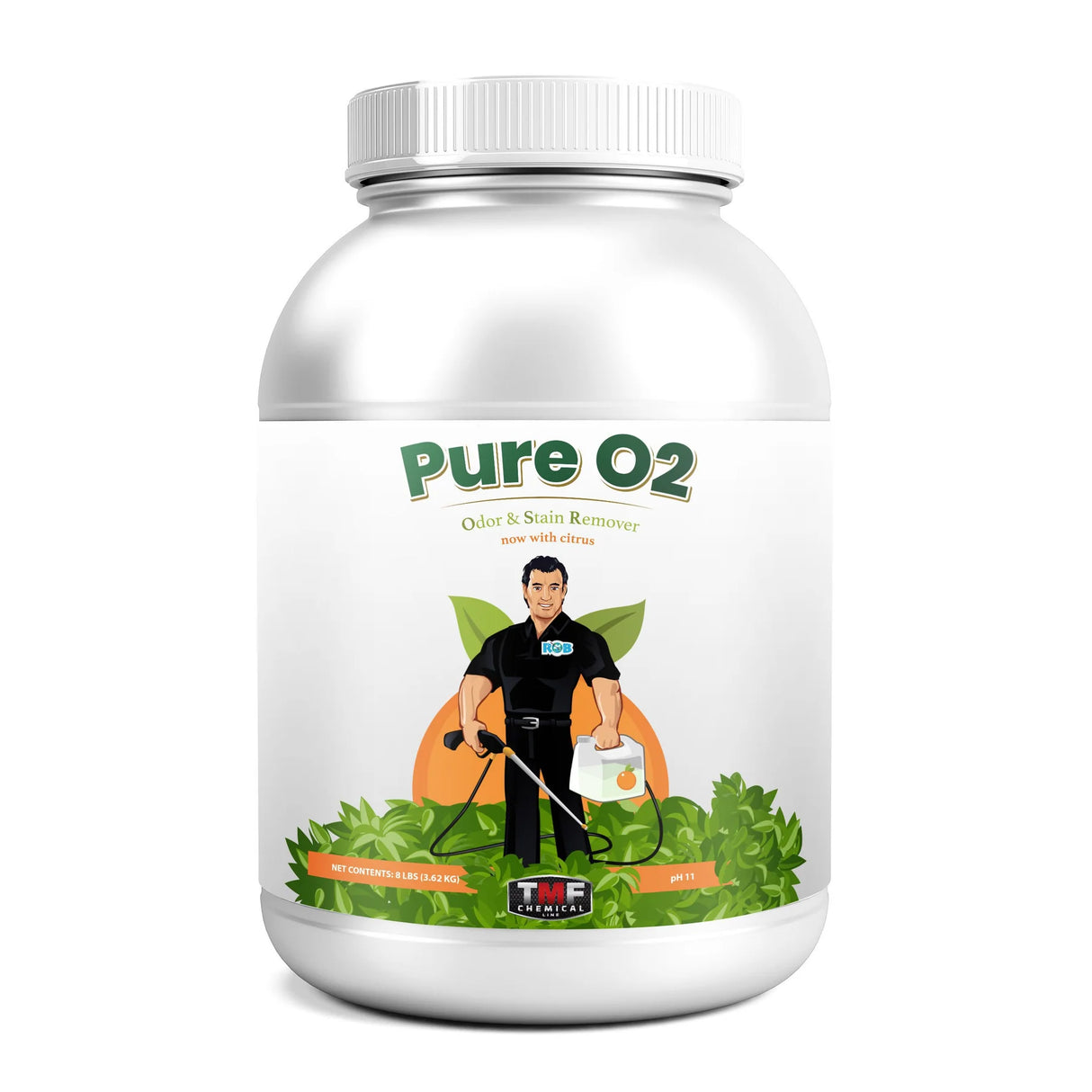 Pure O2 Powder With Citrus - 8lb Jar