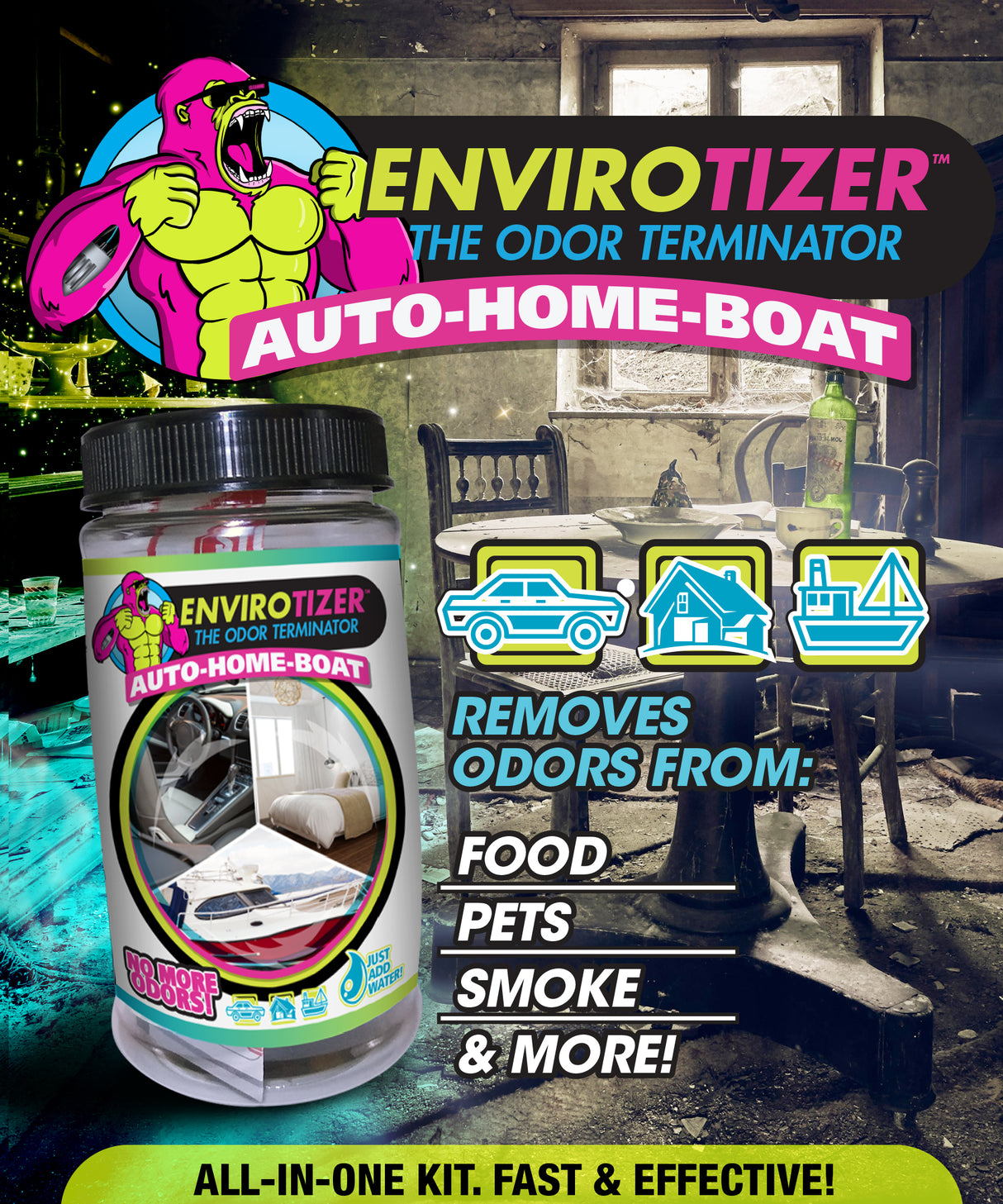 Envirotize Odor Terminator Kit