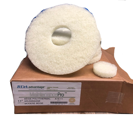 FiberPro 11" Beige Carpet Maintenance Pads 5/BX
