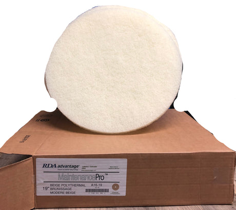 FiberPro 19" Beige Carpet Maintenance Pads 5/BOX