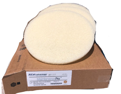 FiberPro 17" Beige Carpet Maintenance Pads 5/BOX