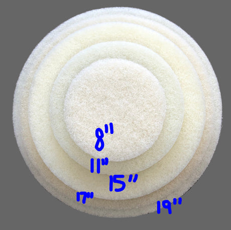 FiberPro 17" Beige Carpet Maintenance Pads 5/BOX