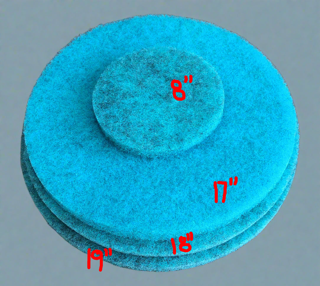 FiberPro PLUS 17" Aqua Carpet Maintenance Pads 5/box